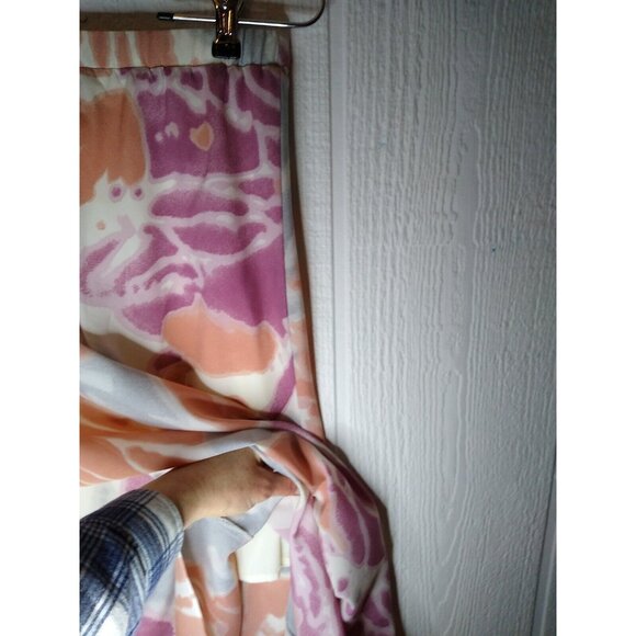 WISHLIST APPAREL Woman's Size M Multicolor Tie Dye Midi Skirt Lined Side Zip NEW - Picture 4 of 7